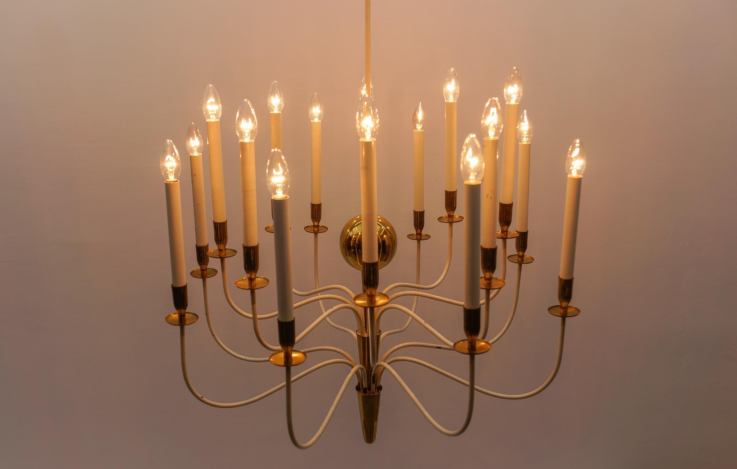 Incredibile lampadario enorme di Vereinigte Werkstätten München, Germania anni '50 in vendita 1