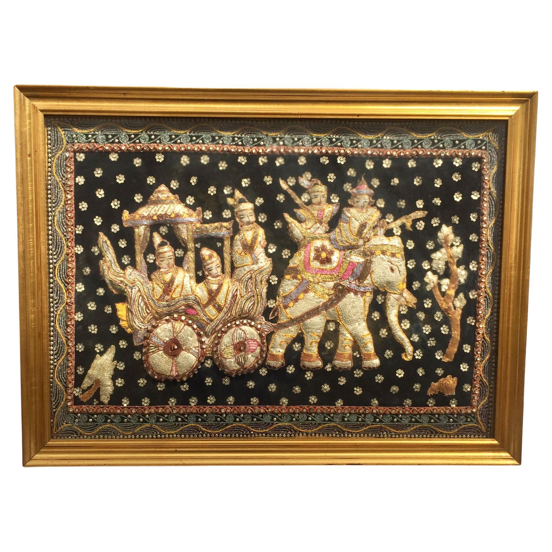 Vintage tapestry beaded - Gem