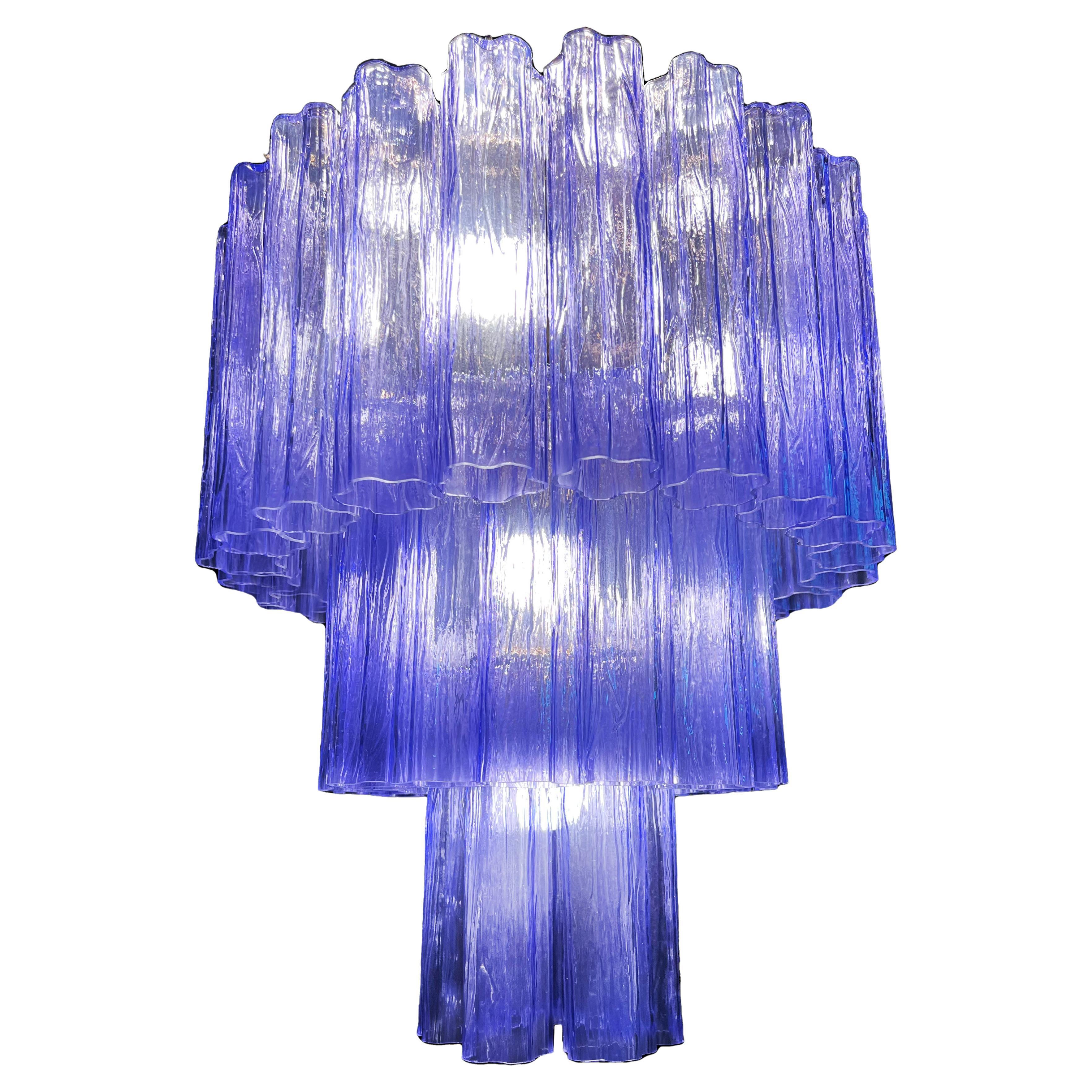 Amazing Italian Amethyst Chandelier by Valentina Planta, Murano For Sale