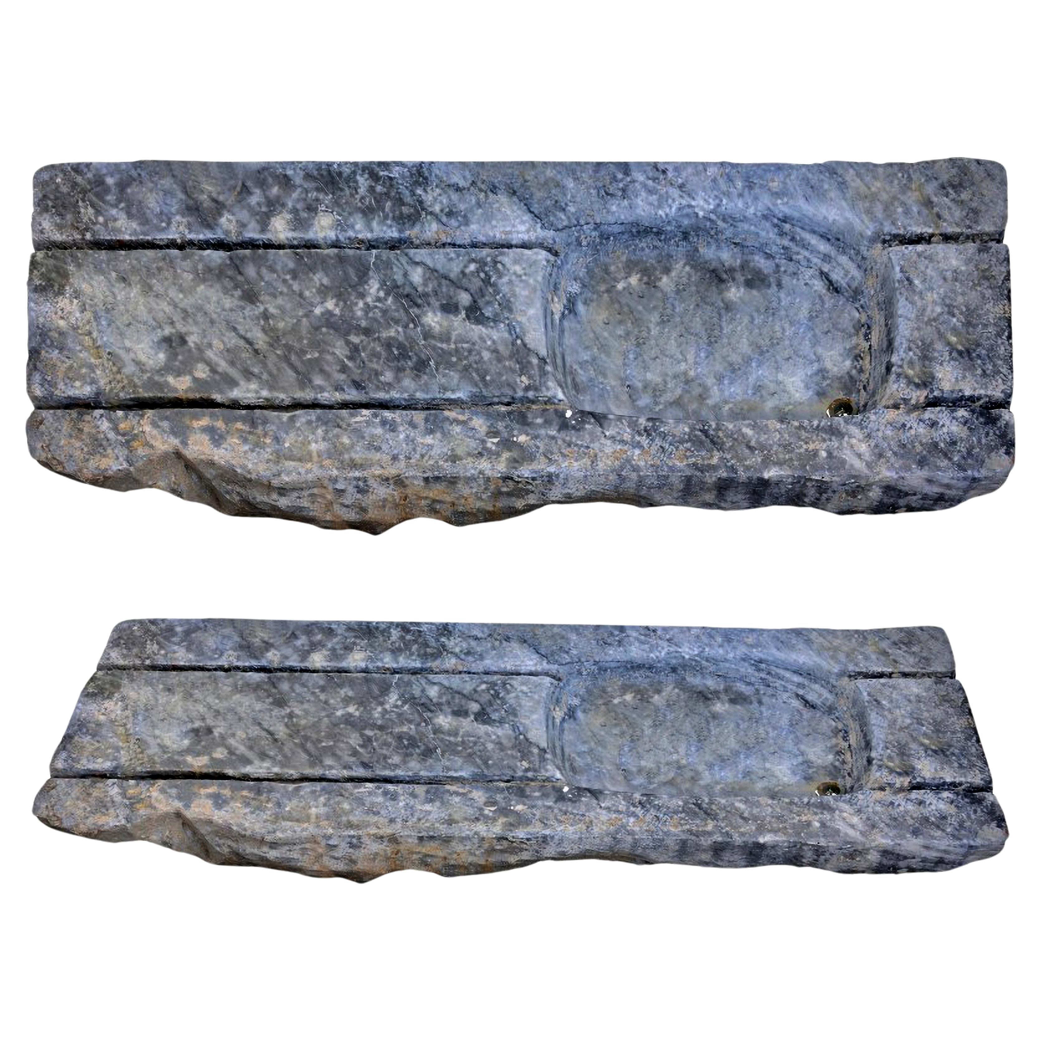 AMAZING ITALIAN ANCIENT GREY MARBLE SINK 18/19. Jahrhundert  im Angebot