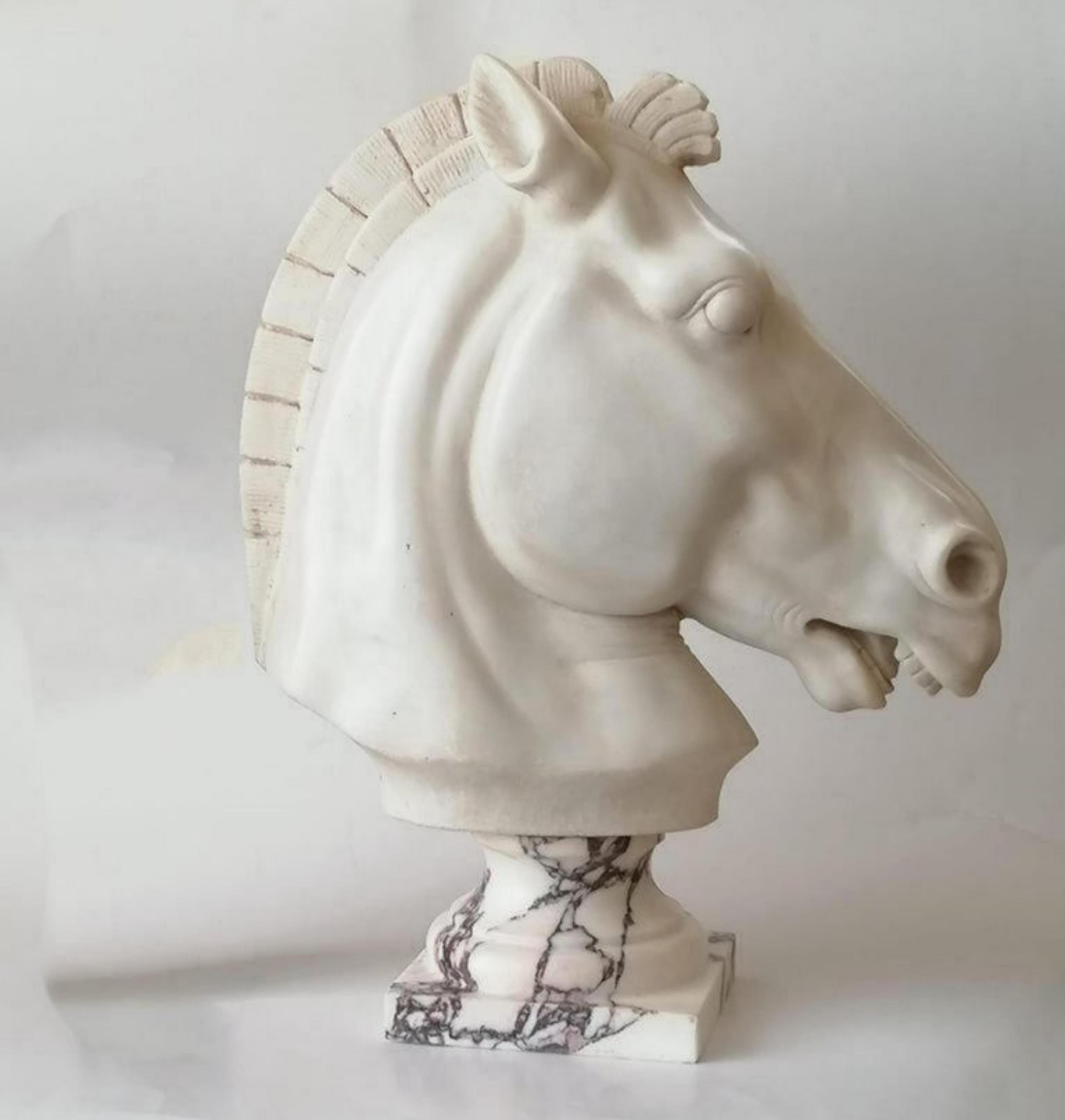 Hand-Crafted Amazing Italian Marble Carrara Sculpture 