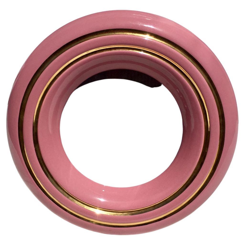 Amazing, Italian Photo Frame in Lacquered Wood in Shades of Pink, Italy 1980 For Sale