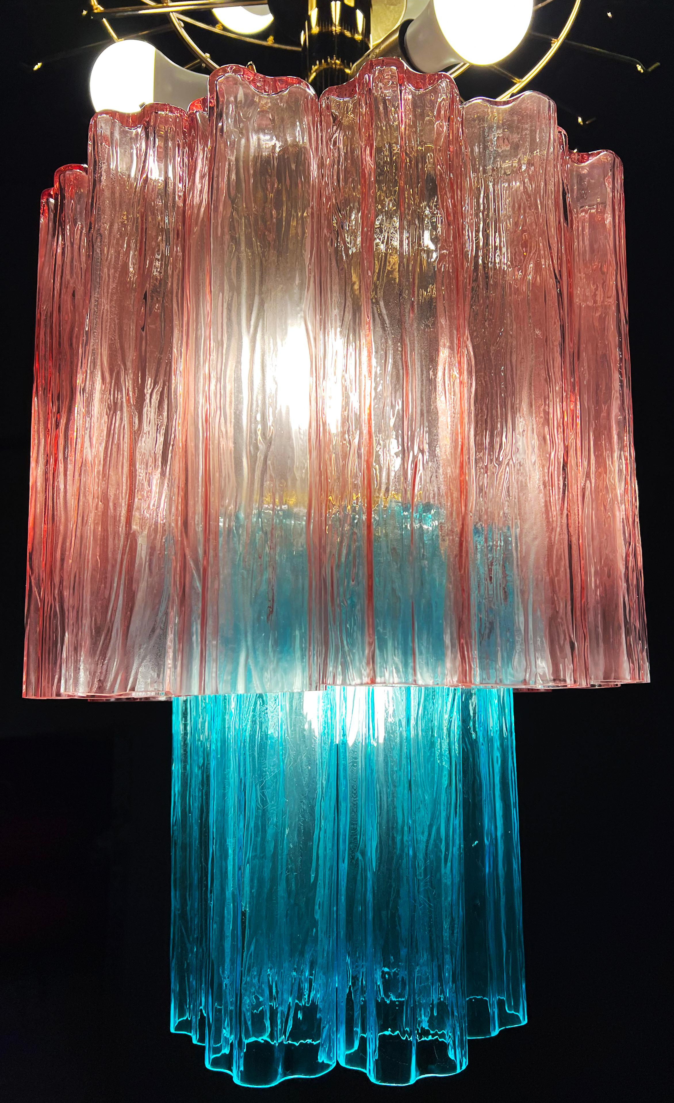 Increíble araña italiana rosa-azul de Valentina Planta, Murano en venta 3