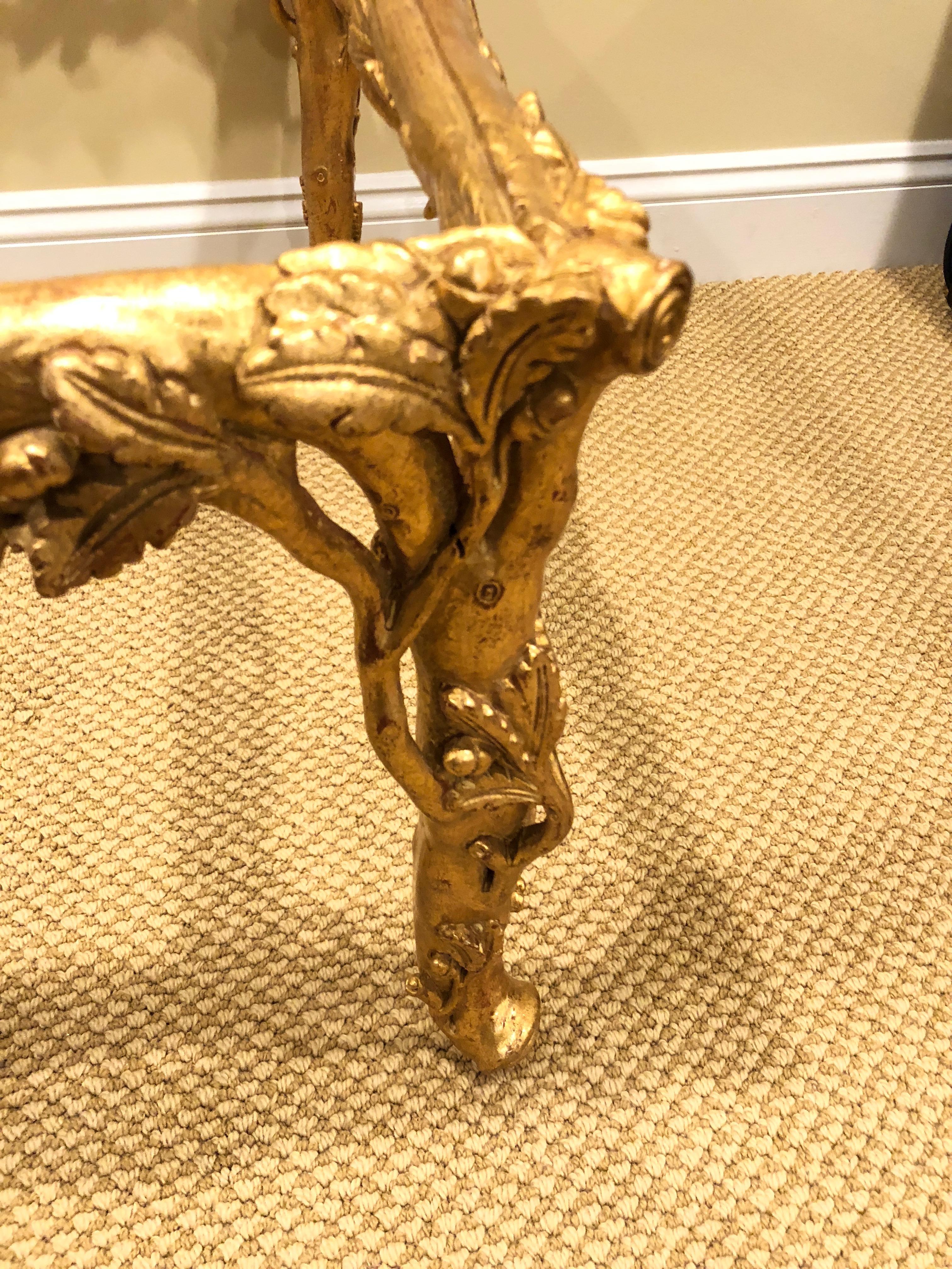 Amazing Italian Sculpted Gold Resin Limited Edition Rectangular Coffee Table 5
