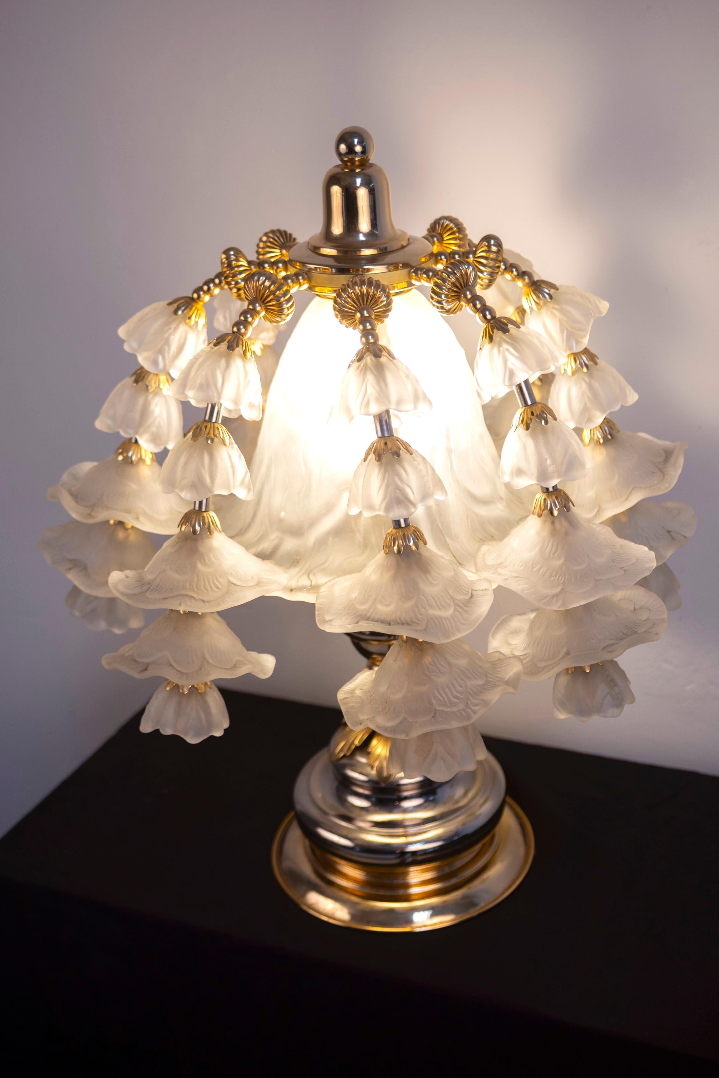 Amazing Italian Table Light by Banci Florence, 1970 Escarchado en venta