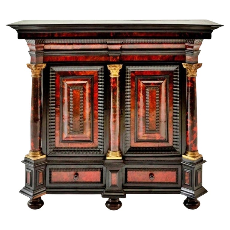 Amazing Italian Tortoise-Shell Table Cabinet 19th Century For Sale at ...