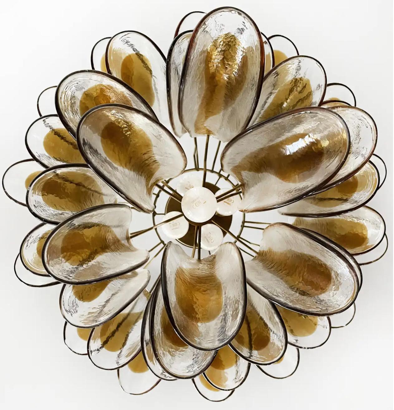 Art Glass Amazing Italian Vintage Murano Chandelier For Sale
