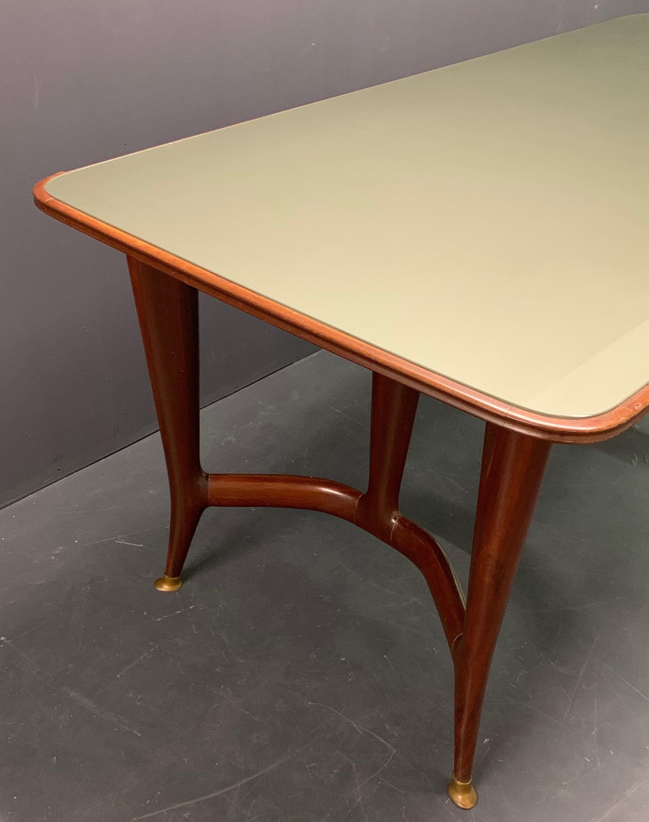 Amazing Italian Desk or Dining Table by Guglielmo Ulrich In Good Condition For Sale In Munich, DE