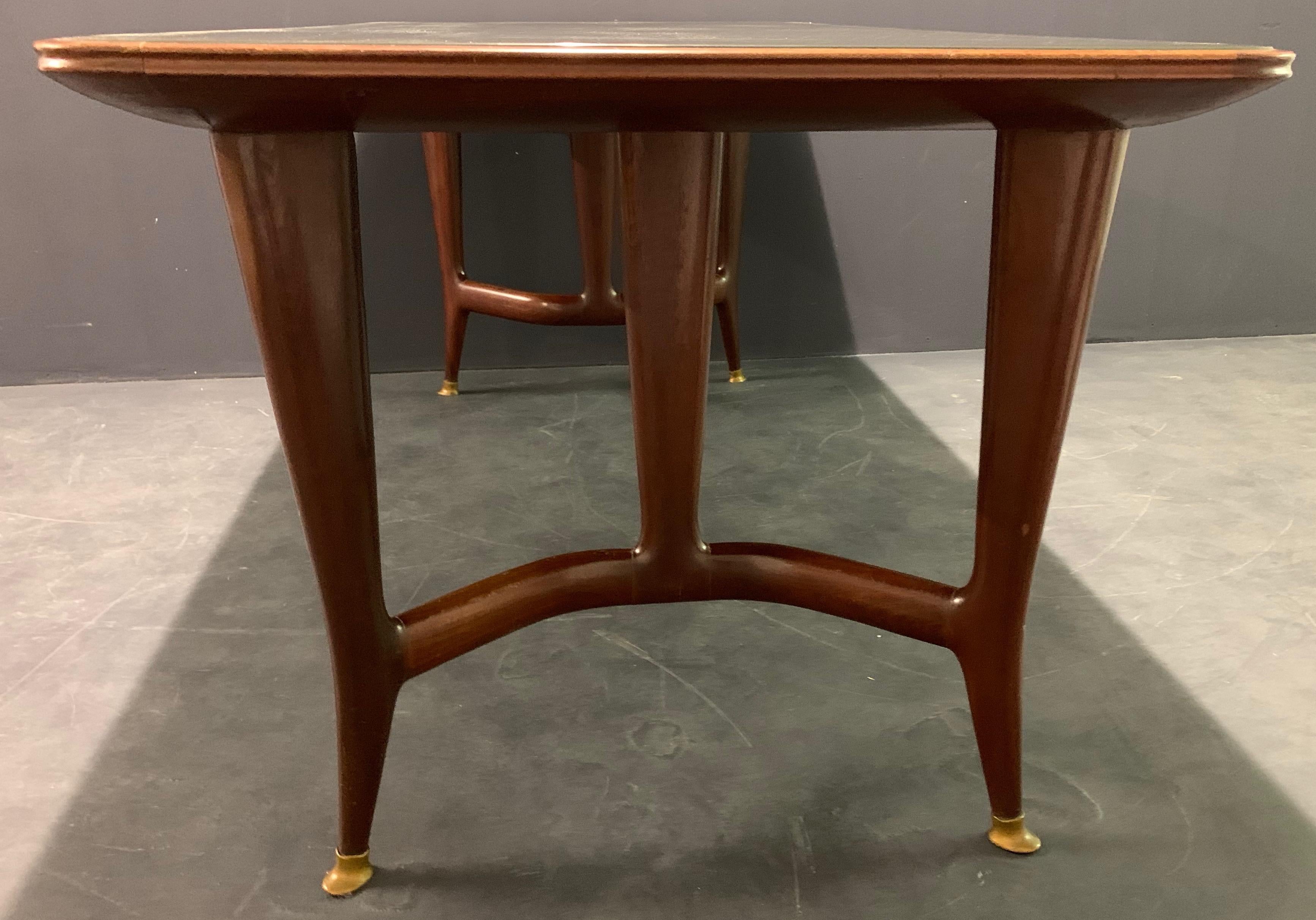 Amazing Italian Desk or Dining Table by Guglielmo Ulrich For Sale 3