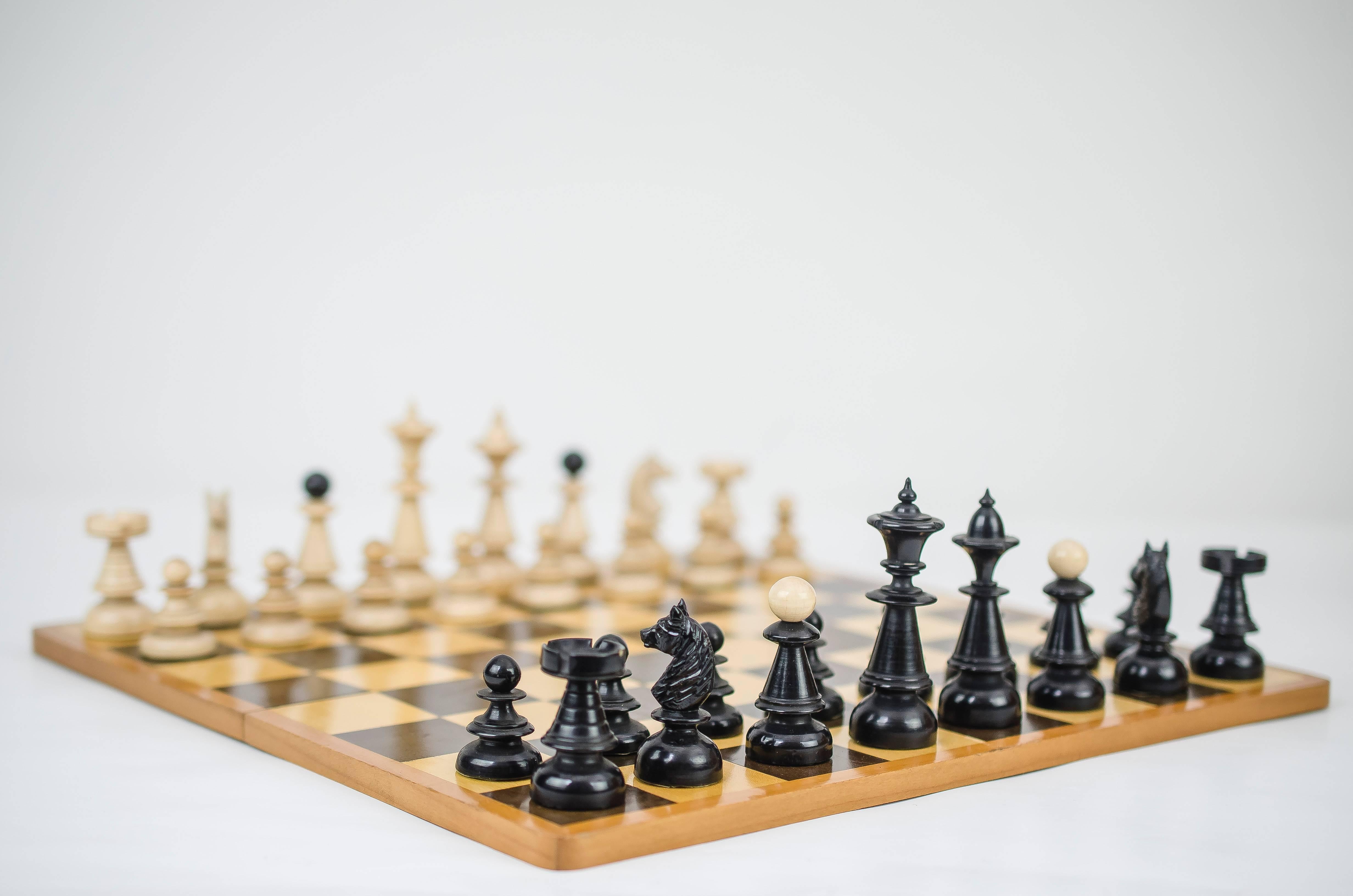 Polished Amazing Jugendstil Game Box, circa 1905