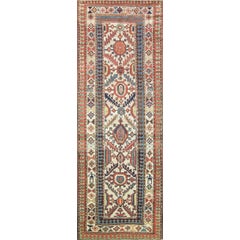 Runner antico Kazak/caucasico, 3'10" x 11'1"