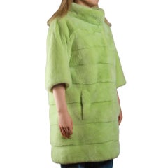 Amazing Kottas & Mantsios Fur coat in green Zibeline (Sable) , size 42