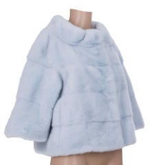 Amazing Kottas & Mantsios short fur jacket in blue sable , size 40