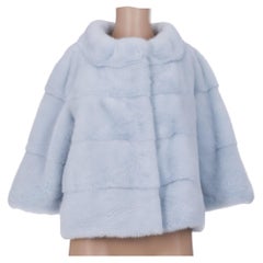 Amazing Kottas & Mantsios short fur jacket in blue sable , size 40