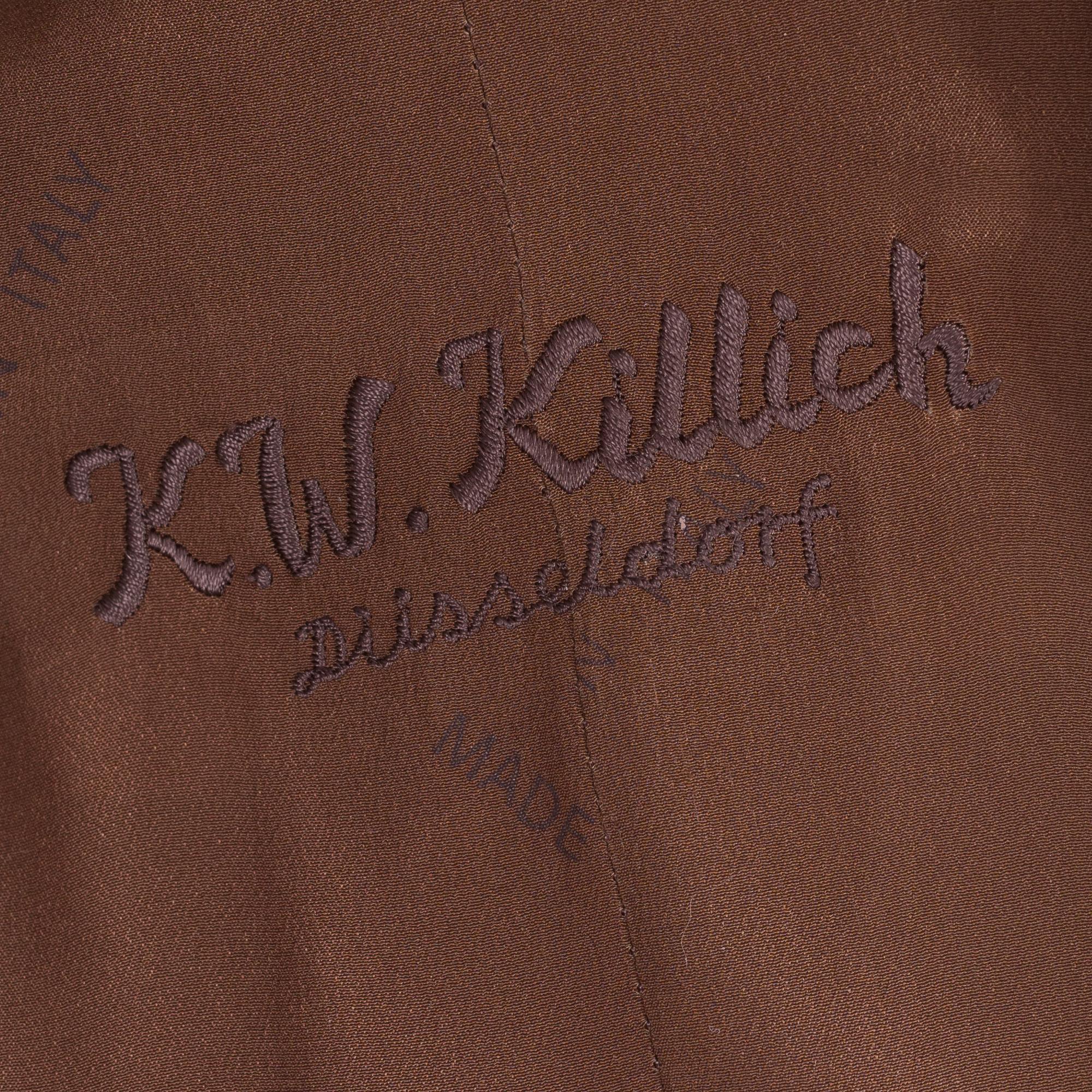 Amazing KWKILLICH Coat in Russian marbled brown sable, size 38 In Excellent Condition For Sale In Paris, IDF