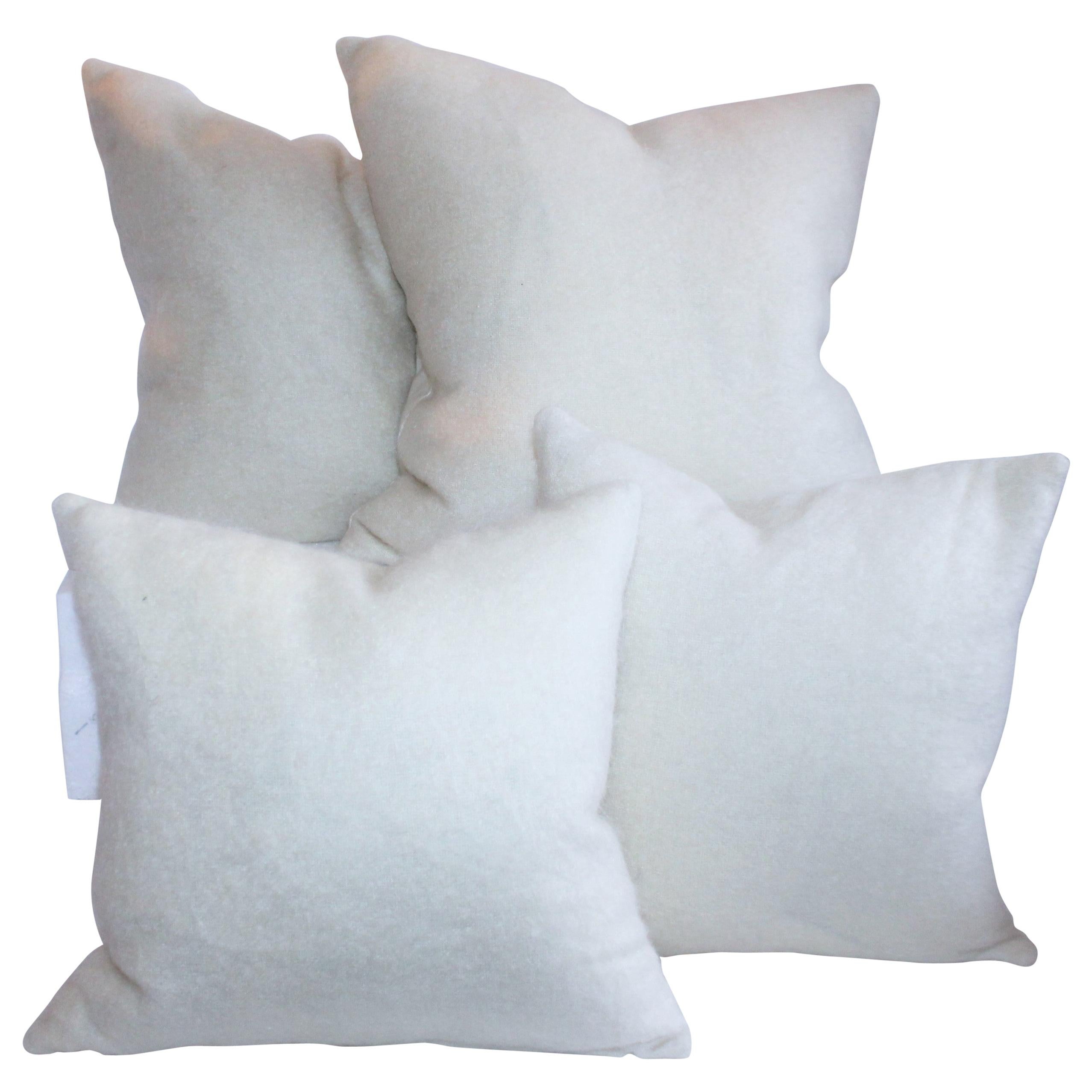 Amazing Lambs Wool Pillows, Two Pairs For Sale