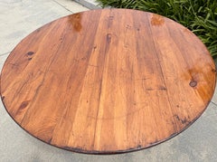 Amazing Large 20thc Hickory Dinning Table