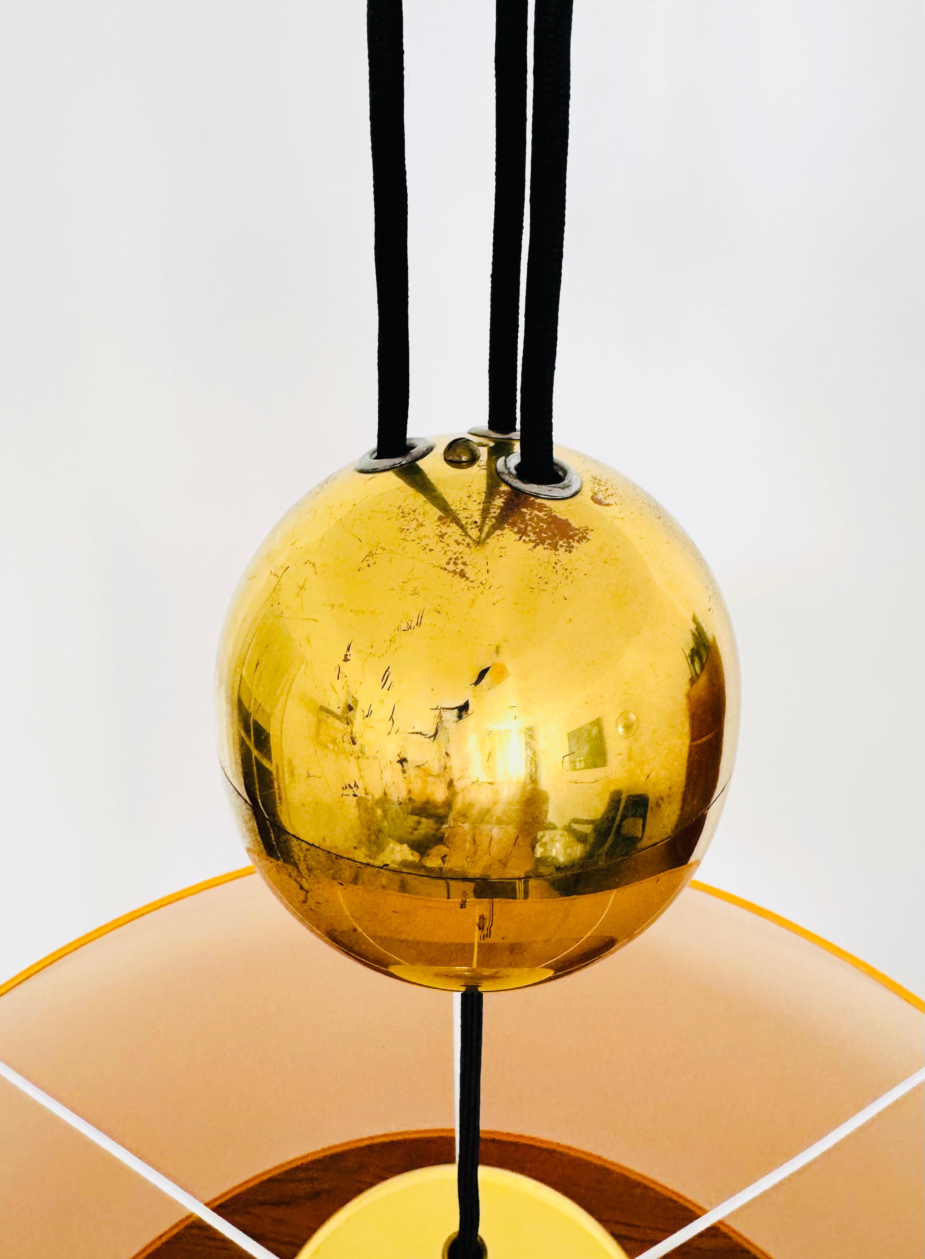 Amazing Large Pendant Lamp by Adolf Loos for Kalmar For Sale 2