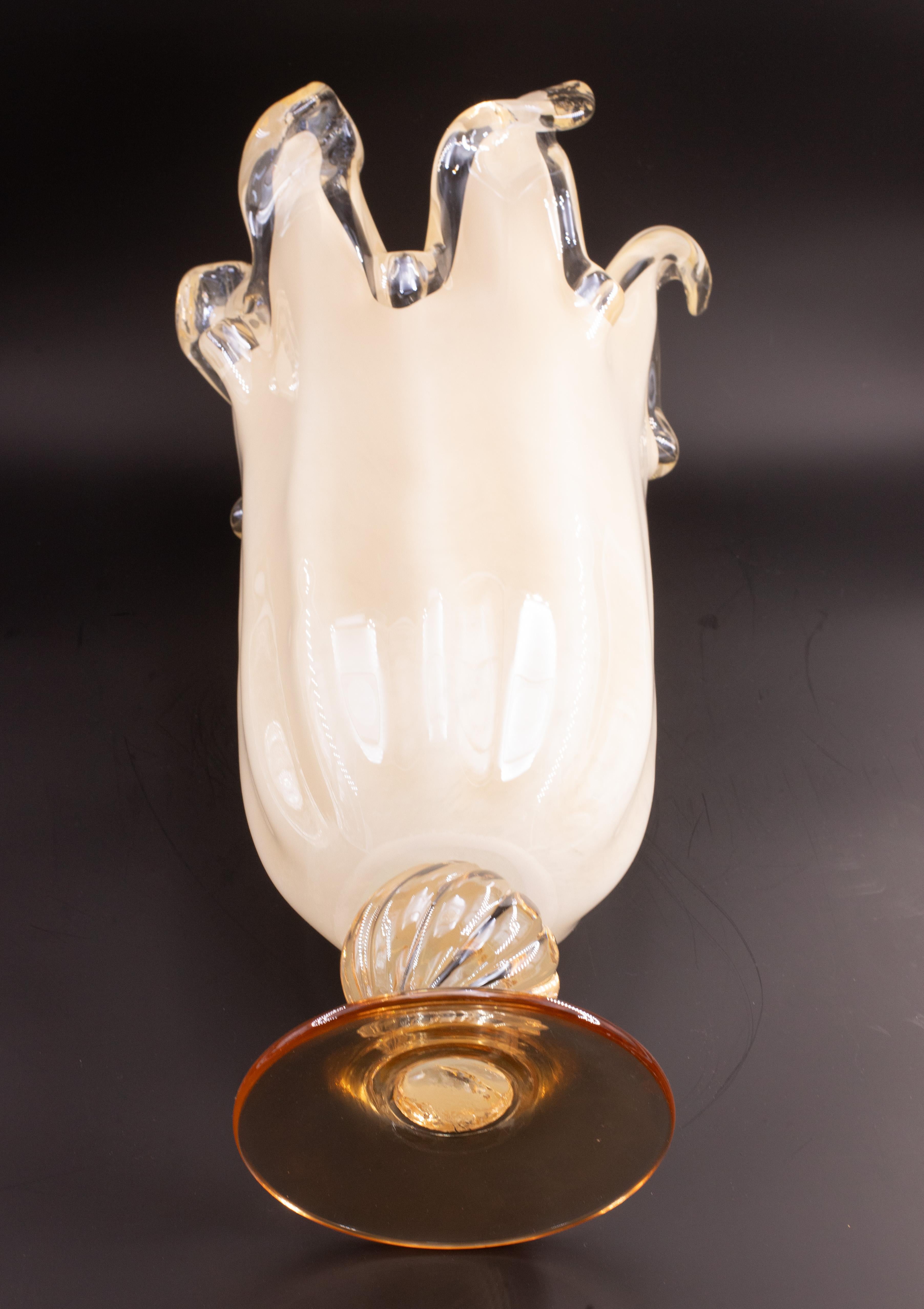 Amazing Large Size Murano Glass Vase For Sale 5