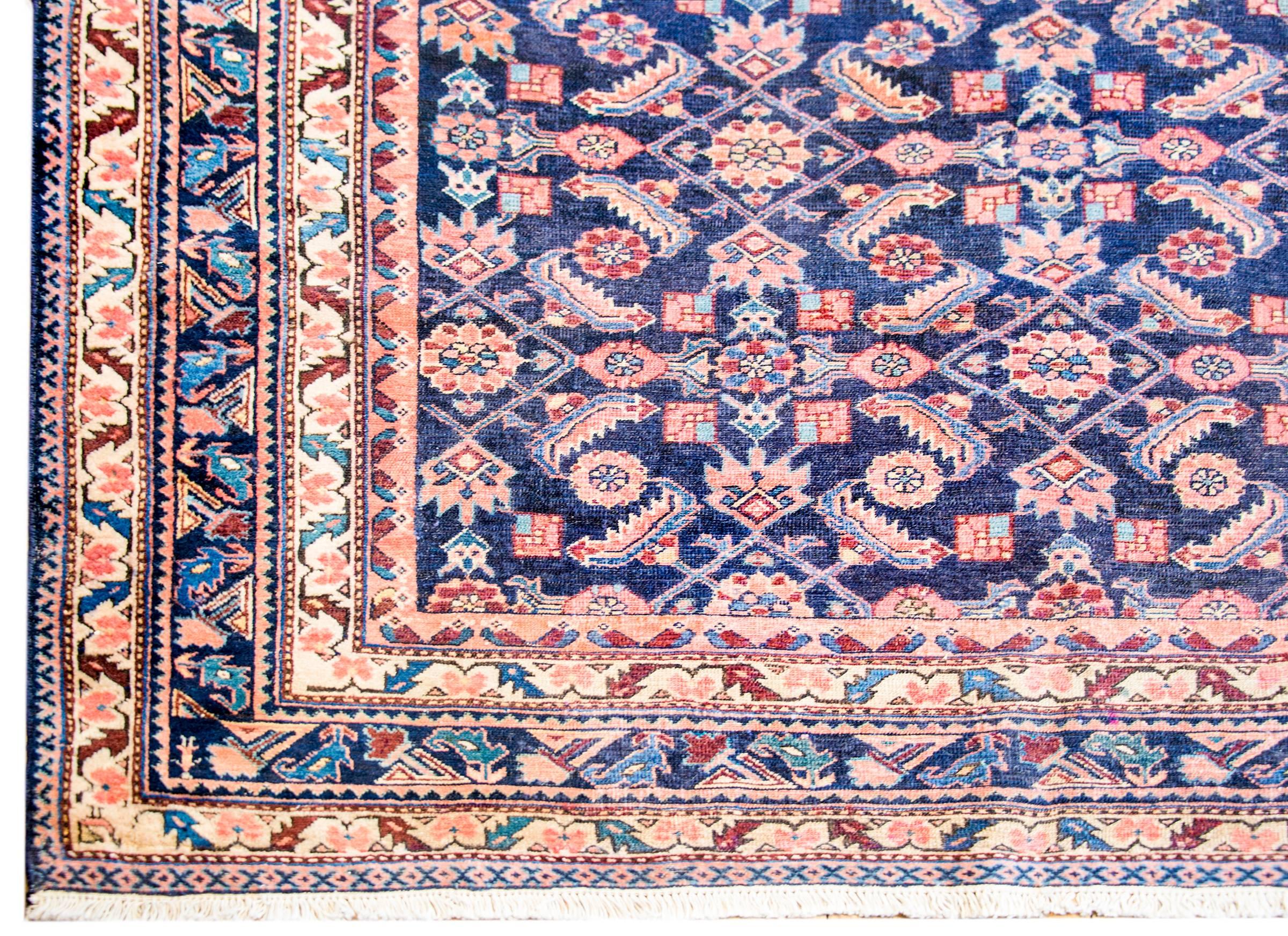 Vegetable Dyed Amazing Late 19th Century Malayer Rug