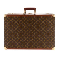 Amazing Louis Vuitton Bisten 60 hard case in monogram canvas and leather 