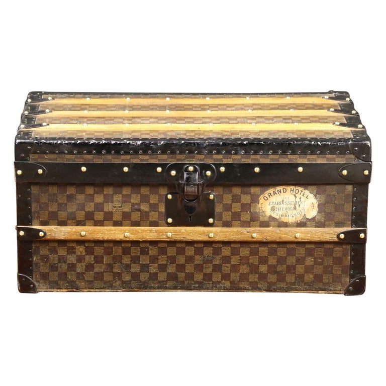 Amazing Louis Vuitton Cabin Trunk in checkerboard Canvas - Circa 1900&#39;s For Sale at 1stdibs