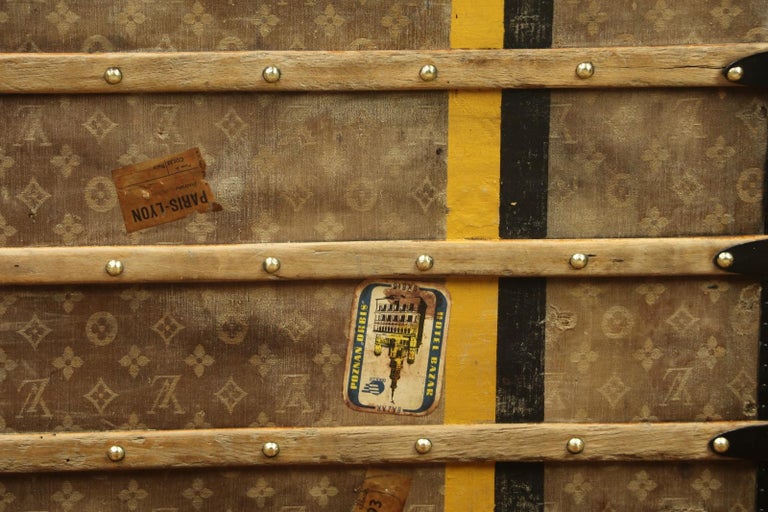 Springboard konkurrence nå Amazing Louis Vuitton Cabin Trunk in Monogram Woven Canvas - Circa 1900's  For Sale at 1stDibs