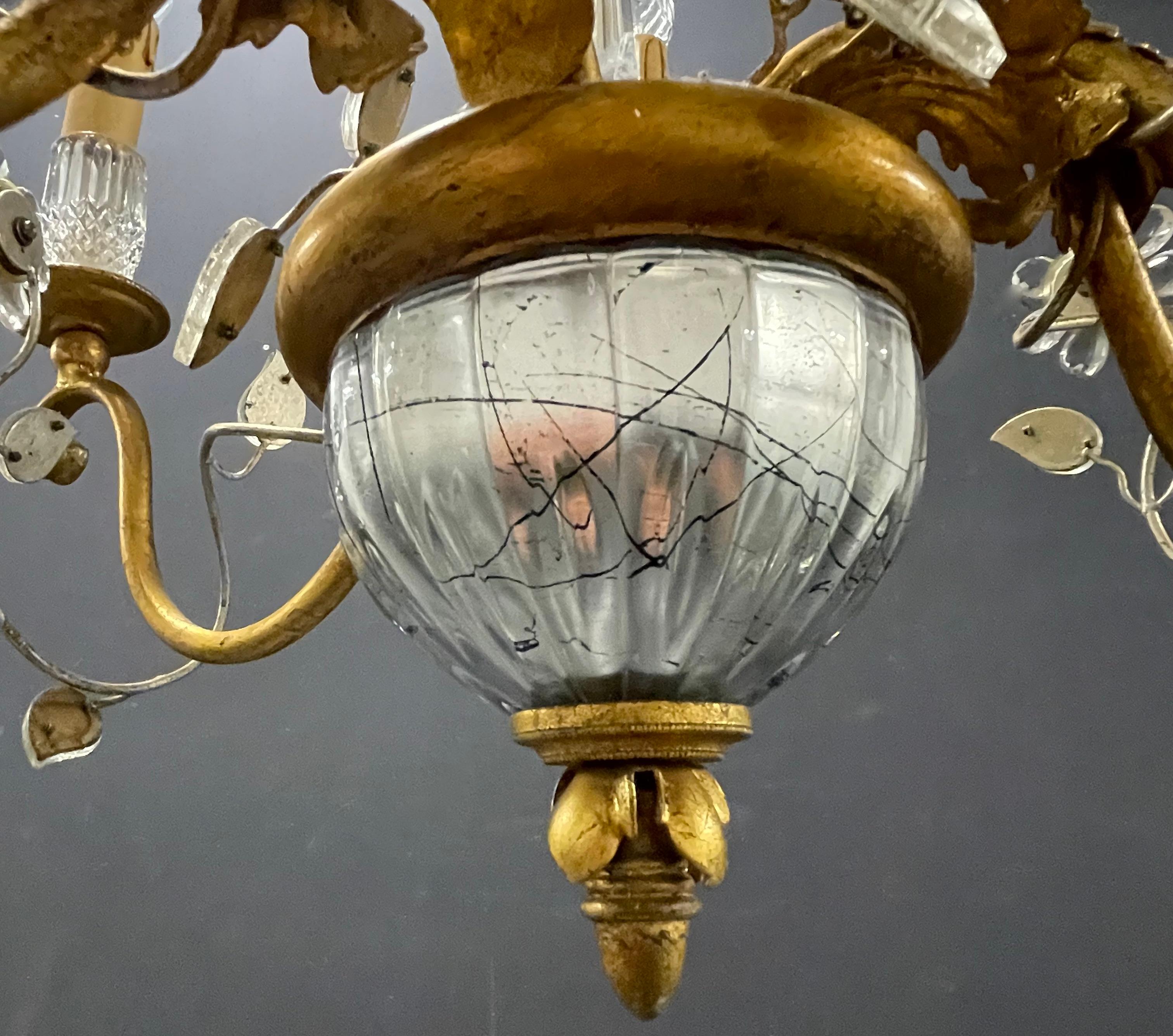 Metallo Incredibile lampadario Maison Bagues. in vendita