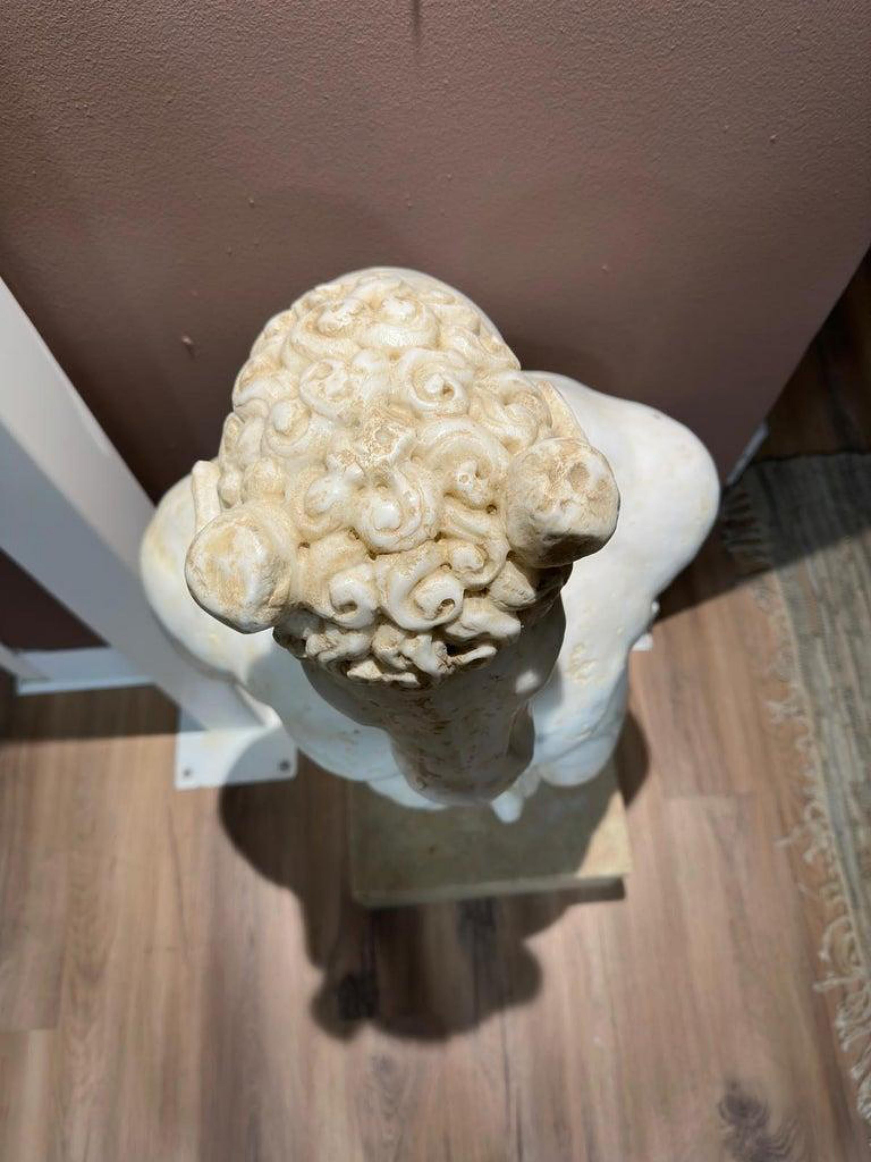 Hand-Crafted AMAZING MARBLE FIGURE OF THE MINOTAUR, 17th Century Baroque Style, Italy. For Sale