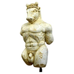 AMAZING MARBLE FIGURE OF THE MINOTAUR, 17th Century Baroque Style, Italy.