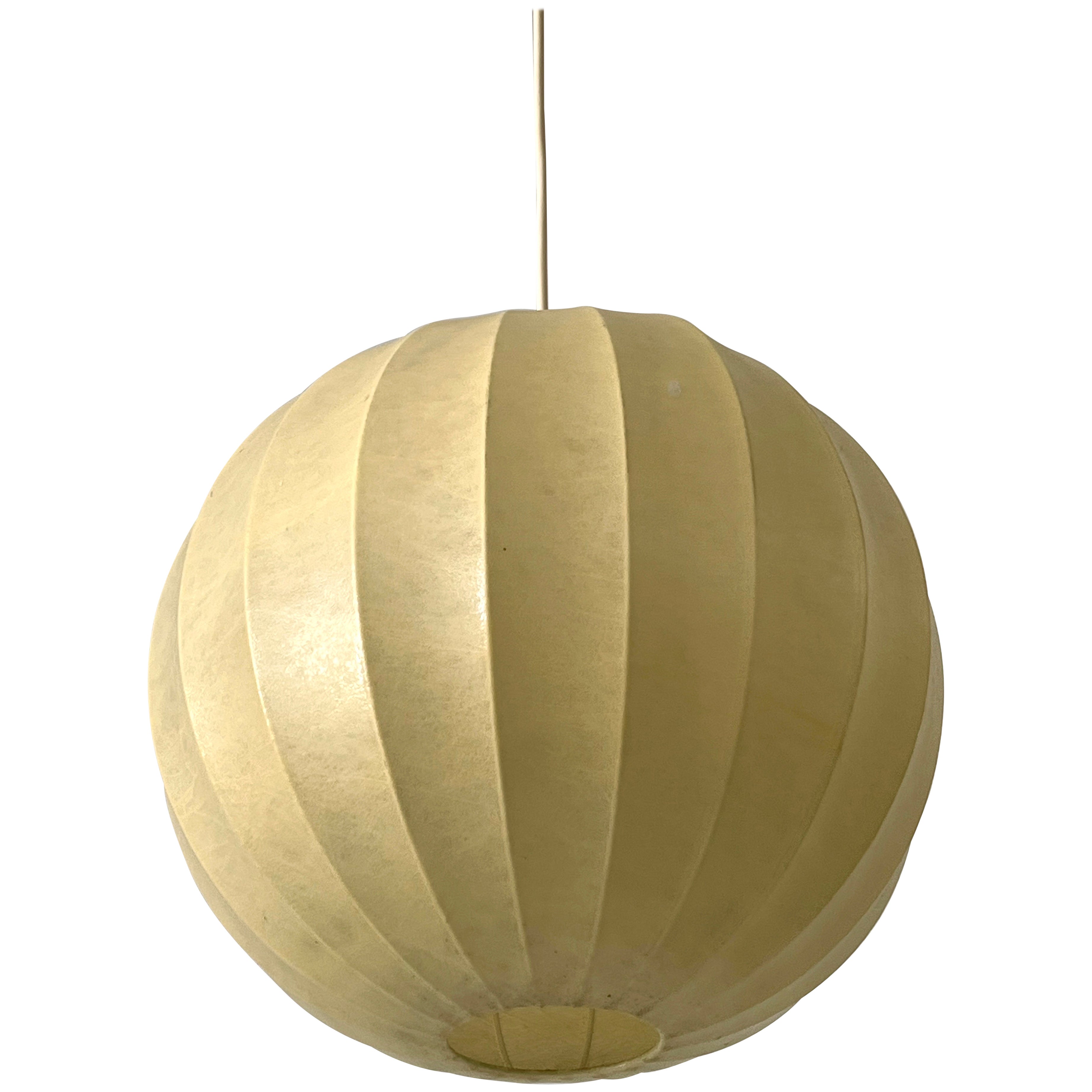 Incredibile lampada a sospensione Goldkant Cocoon di metà secolo o luce a sospensione Germania anni '60