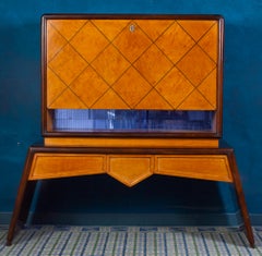 Amazing Mid-Century Italian Bar Cabinet 1940' Attributed to Osvaldo Borsani