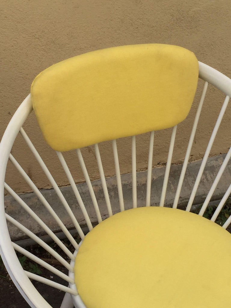 Amazing MidCentury Modern a Pair of Round Chairs by Yngve Ekstrom