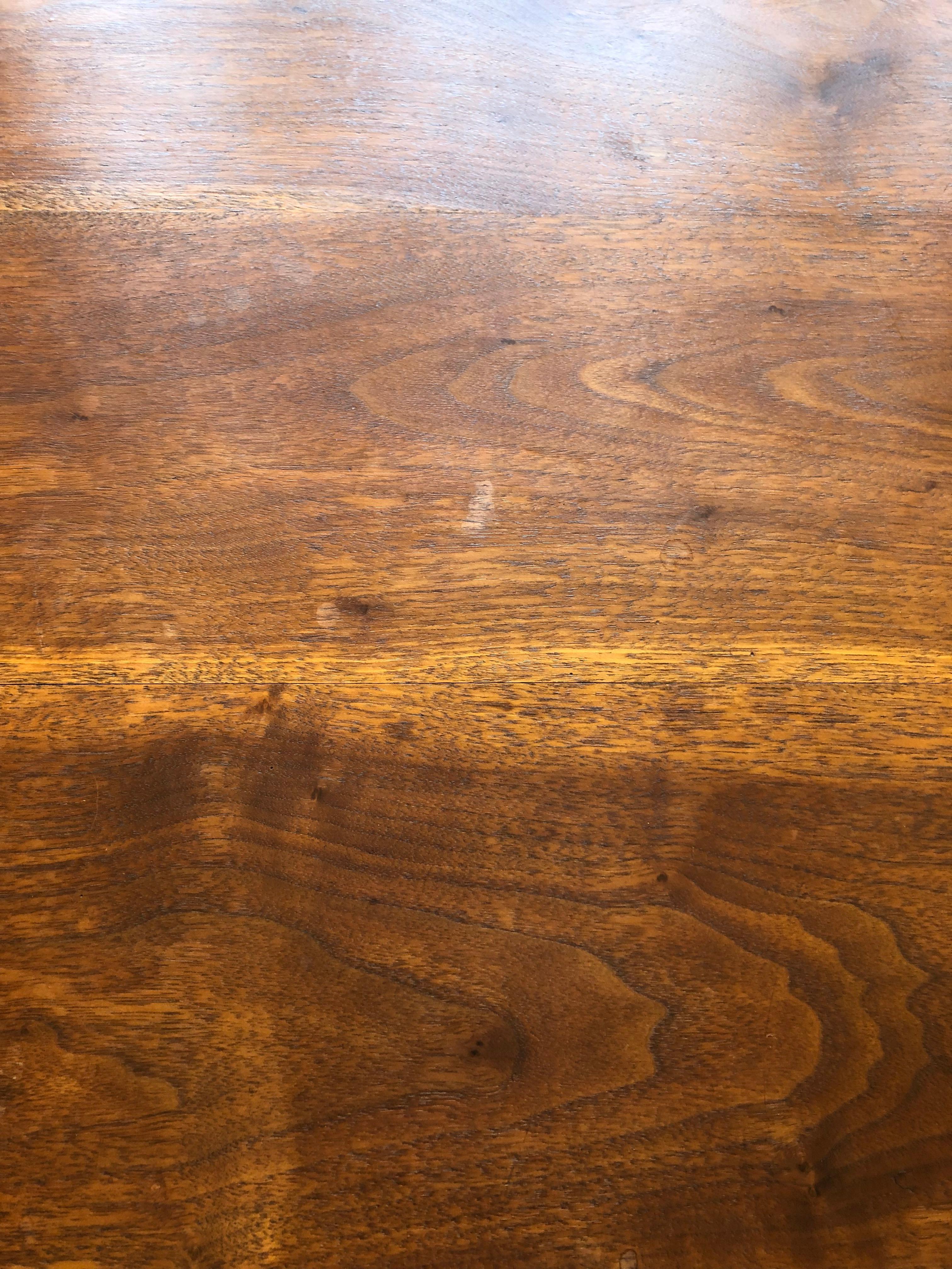 Amazing Mid Century Modern Artisan Hand Made Amoeba Shaped Walnut Coffee Table 6
