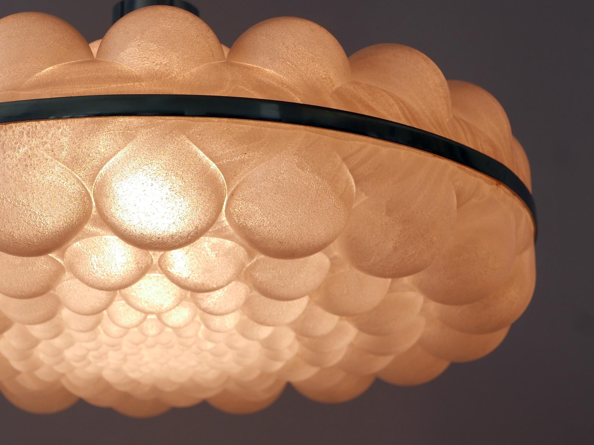 Amazing Mid-Century Modern Bubble Pendant Lamps or Hanging Lights Germany 1970s 1
