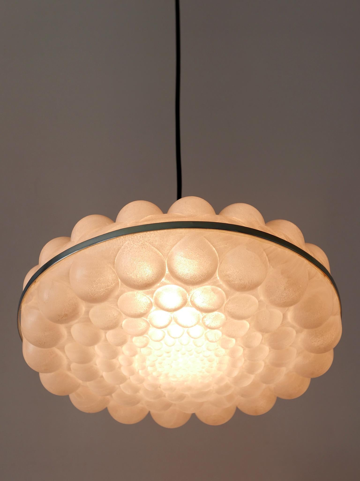 Amazing Mid-Century Modern Bubble Pendant Lamps or Hanging Lights Germany 1970s 4