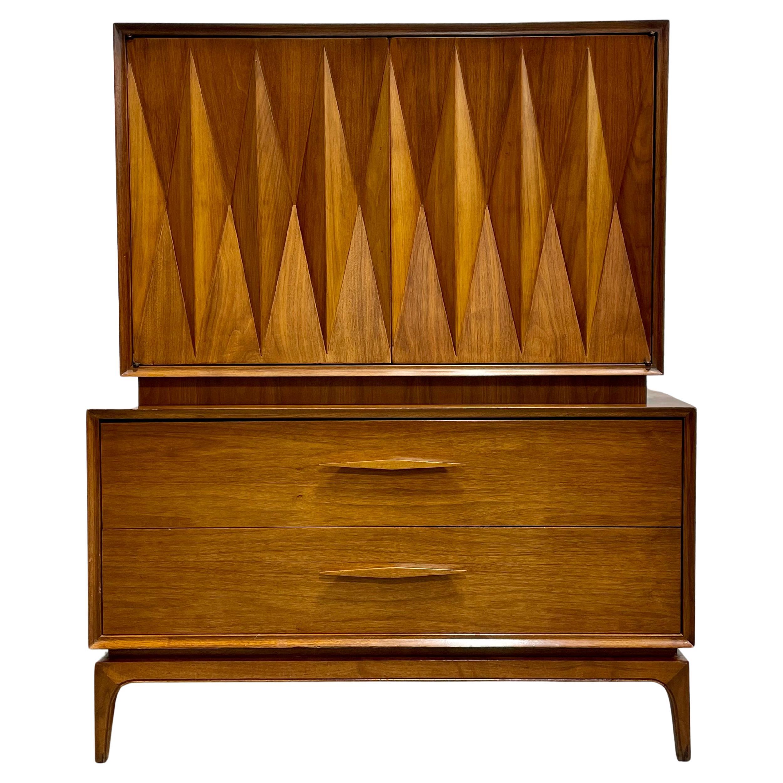FANTASTICO VESTITOIO "DIAMOND" di Albert Parvin, Mid Century Modern, 1960 ca.