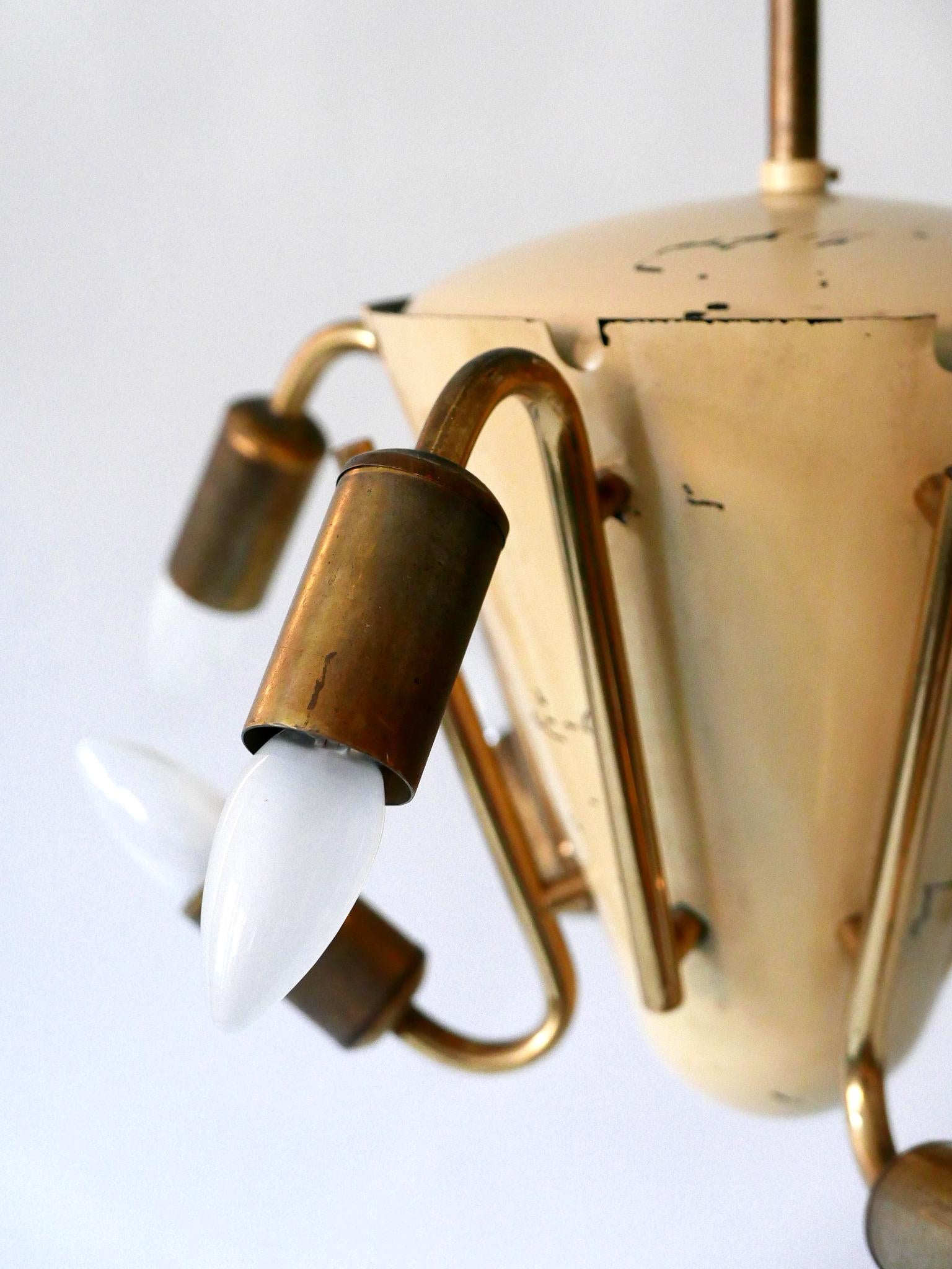 Amazing Mid-Century Modern Eight-Armed Sputnik Chandelier or Pendant Lamp, 1950s For Sale 11