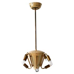 Außergewöhnlicher achtarmiger Sputnik-Kronleuchter oder Pendelleuchte, Mid-Century Modern, 1950er Jahre