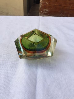 Amazing Mid Century Modern, Seguso Flavio Poli Murano Glass Ashtray, 1960s
