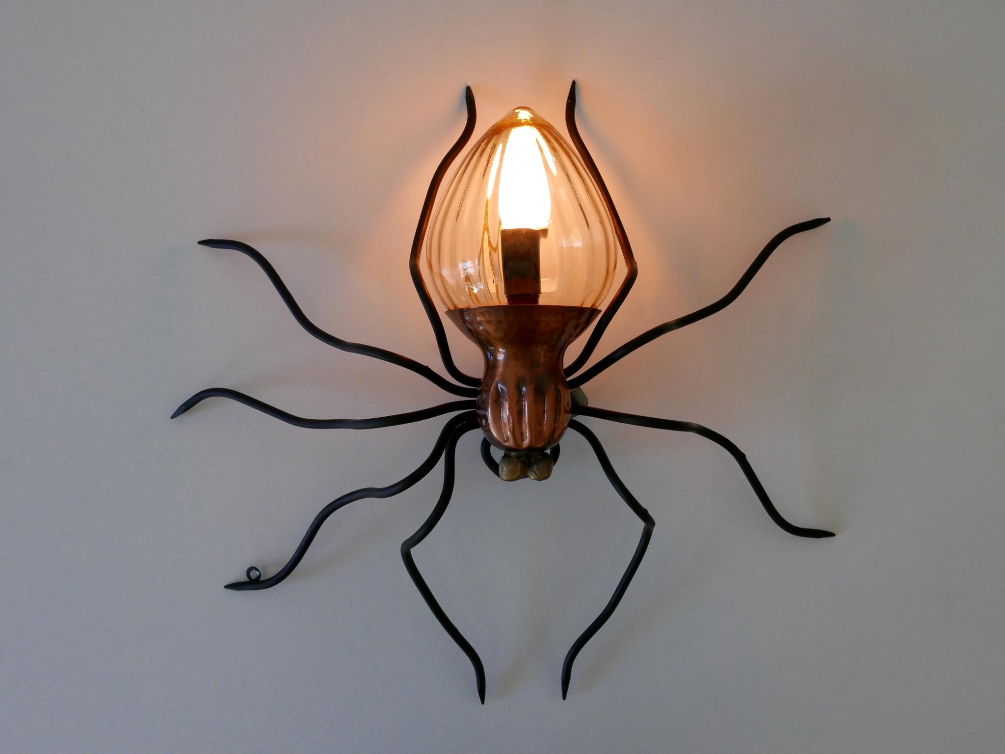 Amazing Mid Century Modern Spider Wall Lamp or Sconce by Rossini Italy 1960s For Sale 4