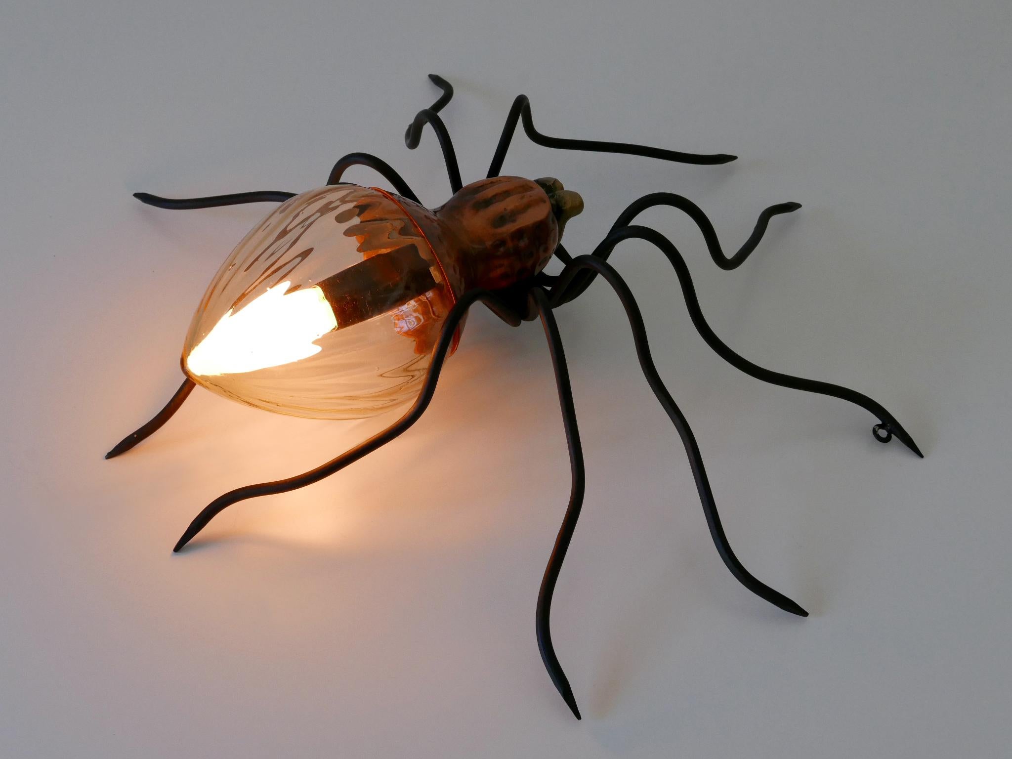 Amazing Mid Century Modern Spider Wall Lamp or Sconce by Rossini Italy 1960s For Sale 11