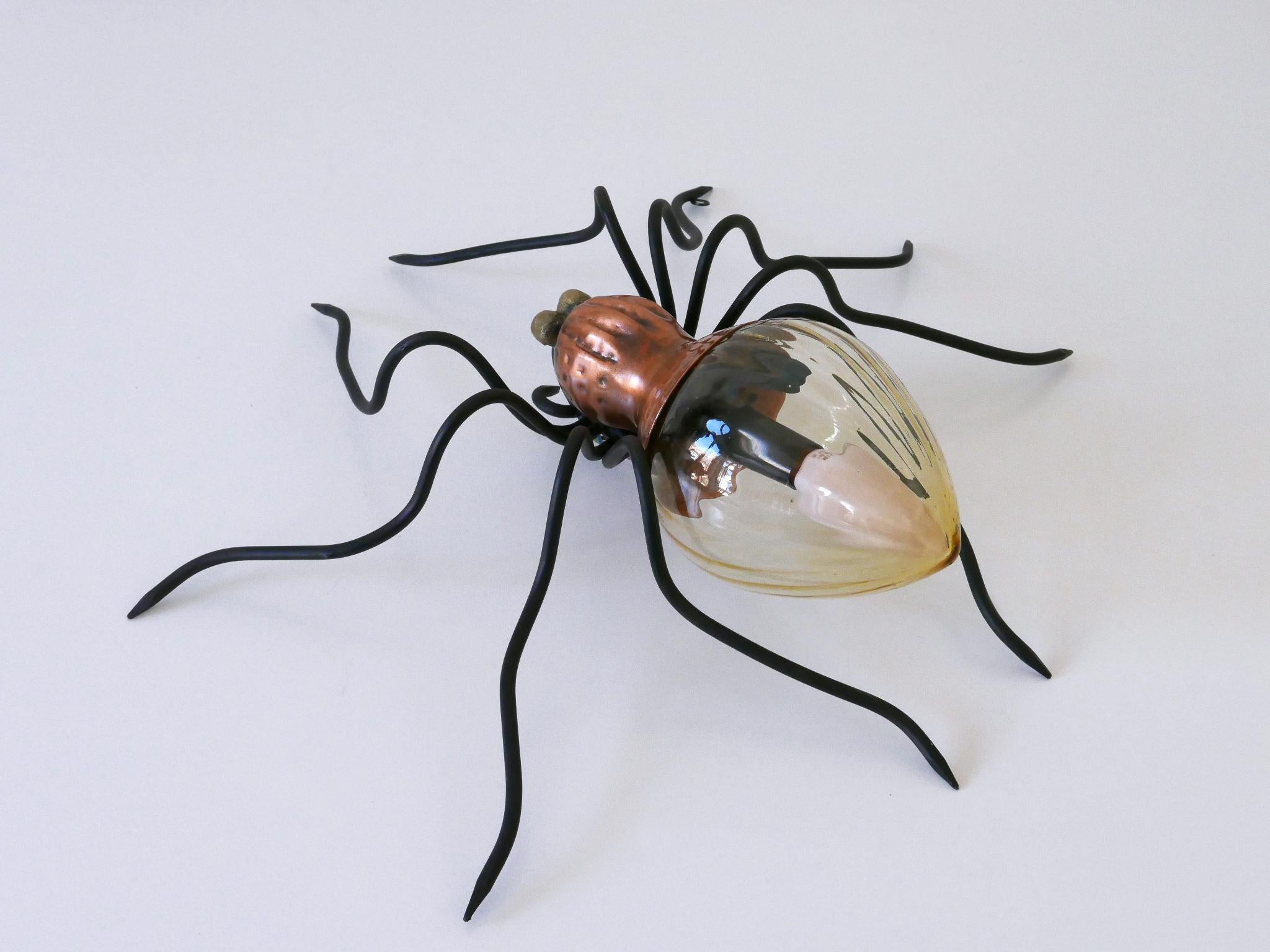 Amazing Mid Century Modern Spider Wall Lamp or Sconce by Rossini Italy 1960s In Good Condition For Sale In Munich, DE