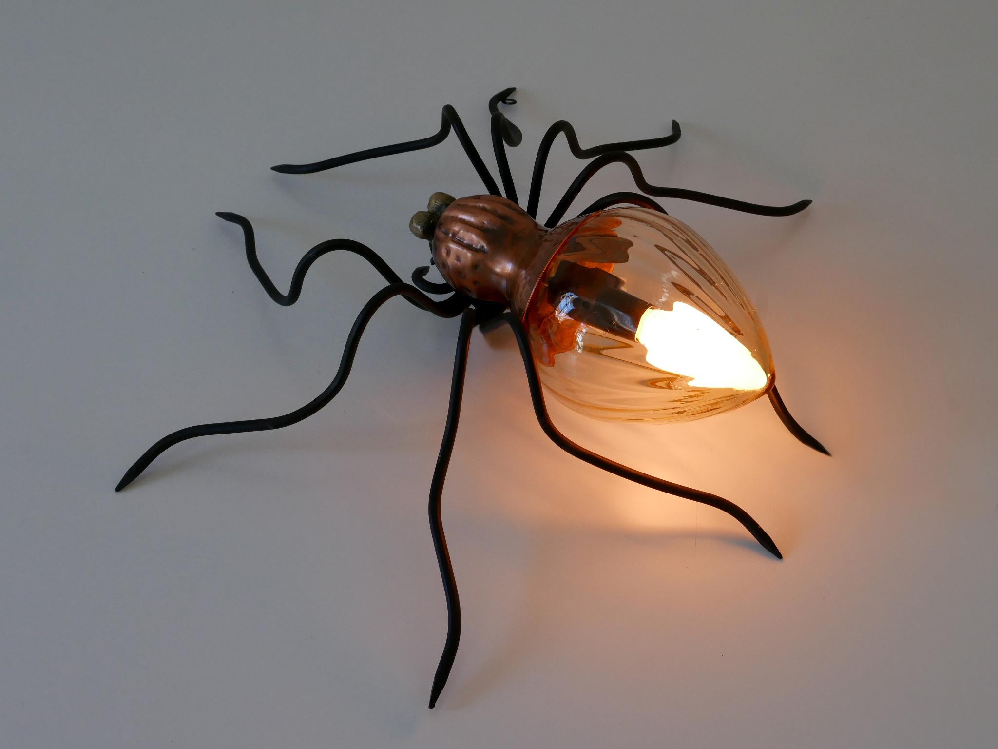 Mid-20th Century Amazing Mid Century Modern Spider Wall Lamp or Sconce by Rossini Italy 1960s For Sale