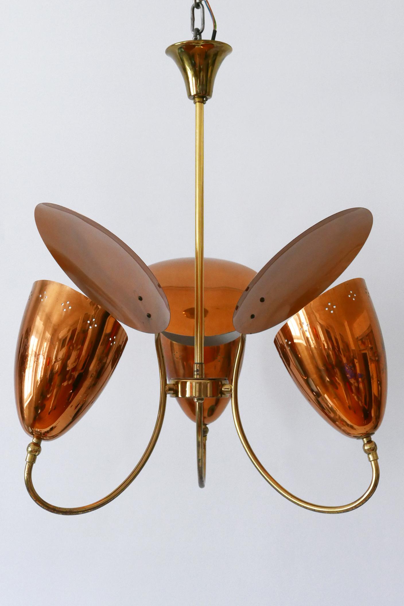Increíble lámpara colgante o araña Sputnik moderna de mediados de siglo Alemania Años 50 en Bueno estado para la venta en Munich, DE