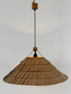 Amazing Mid Century Pendant Lamp or Hanging Light by VEST Leuchten Austria 1970s