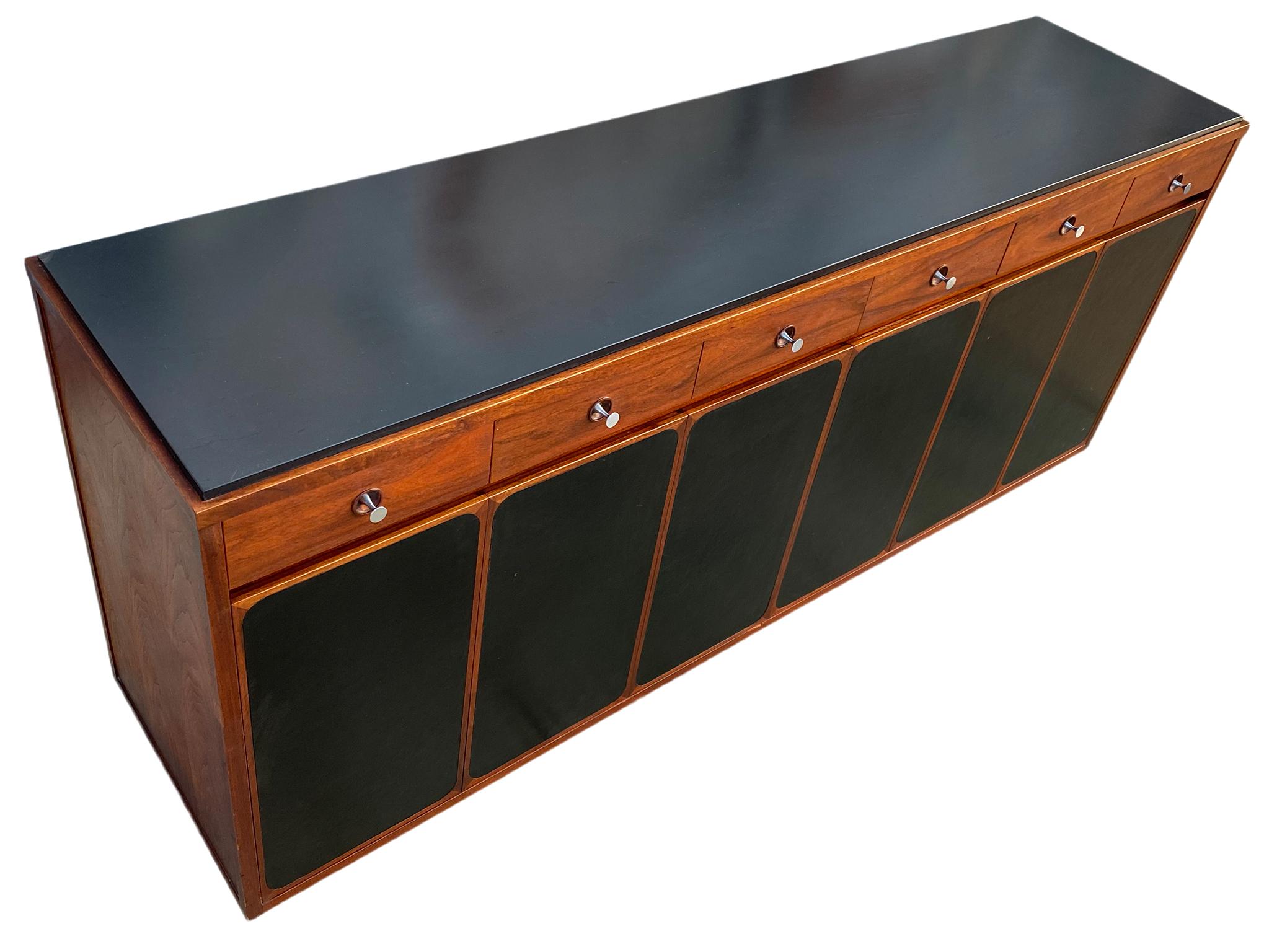 Mid-Century Modern Amazing Midcentury Paul McCobb H Sacks & Sons 14-Drawer Walnut Dresser Credenza