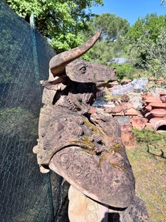 Amazing Minotaur Bullfighter, Impruneta Terracotta, made by Porcinai Sculptor