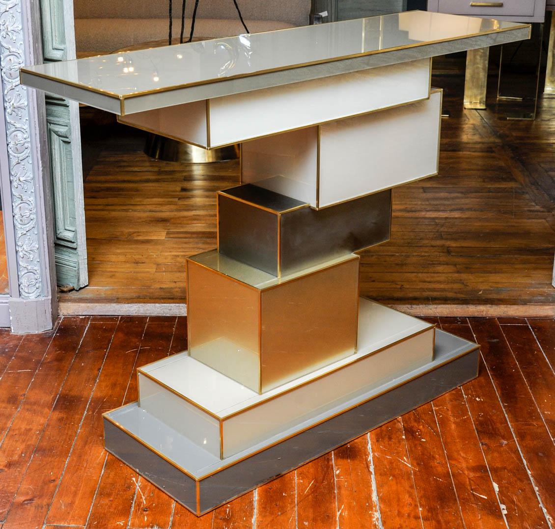 Amazing Mirror Unstructured Console by Studio Glustin In Excellent Condition For Sale In Saint-Ouen (PARIS), FR