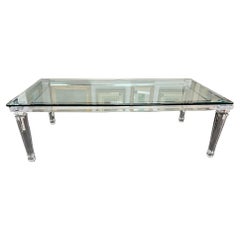 Amazing Modern Lucite and Glass Dining Table
